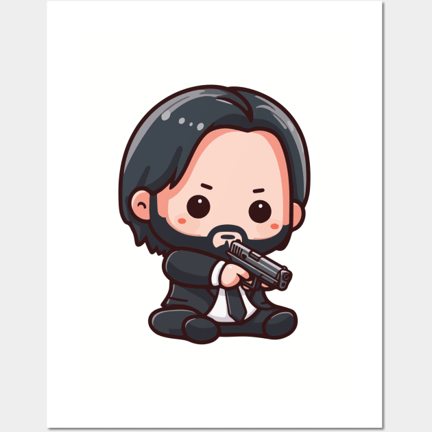 Mr Wick Wall Art by whatyouareisbeautiful